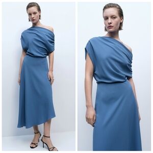 MANGO Off The Shoulder Dress
